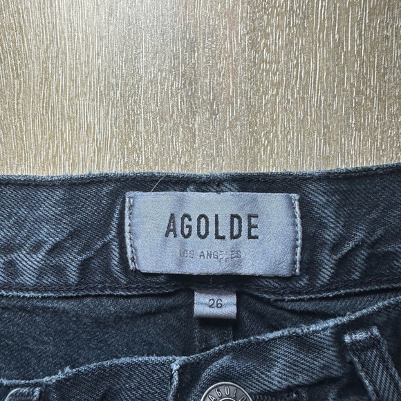 Agolde Jamie High Rise Classic Jeans in Rematch Black Size 26 - Picture 3 of 7